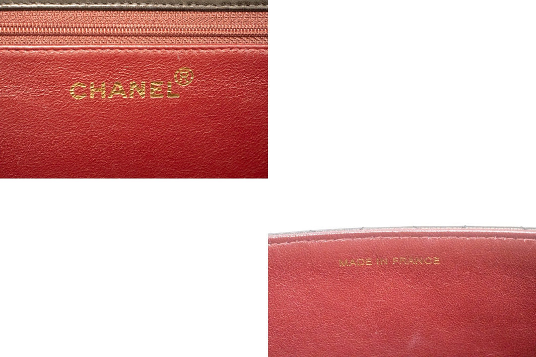 Chanel Chain Shoulder Bag Clutch Black Quilted New Lambskin Purse