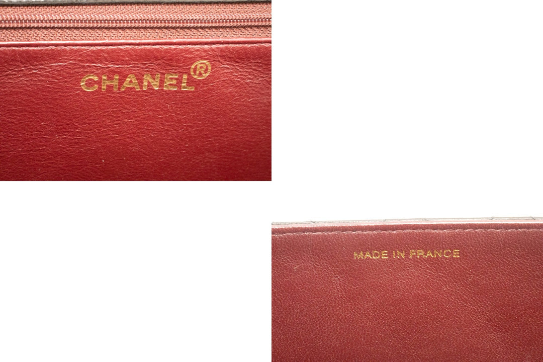 Chanel Small Chain Shoulder Bag Clutch Black Quilted New Lambskin