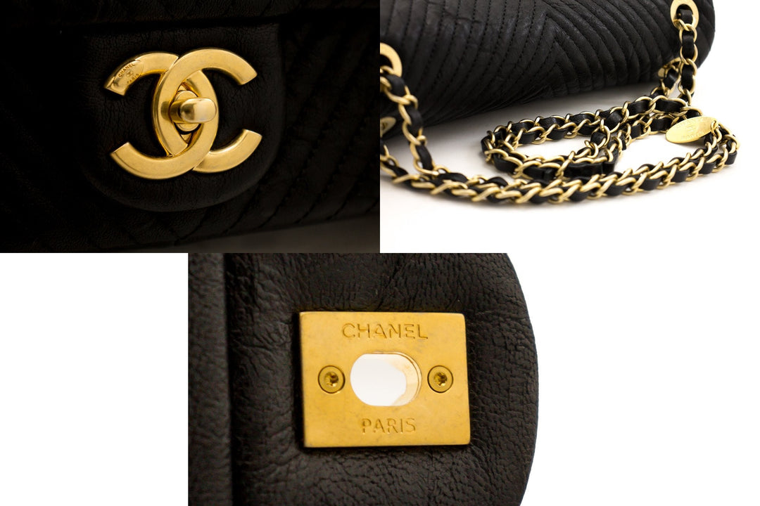 Chanel 2015 Chevron V-Stitch Leather Chain New Shoulder Bag