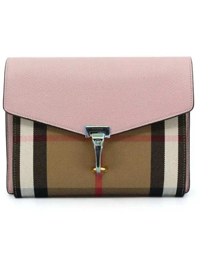 Burberry House Check Small Leather Cross Bag Pink