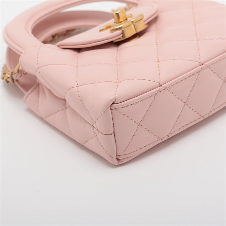 Top Quality Chanel Lambskin  Chain Shoulder Bag Pink G  AP3435