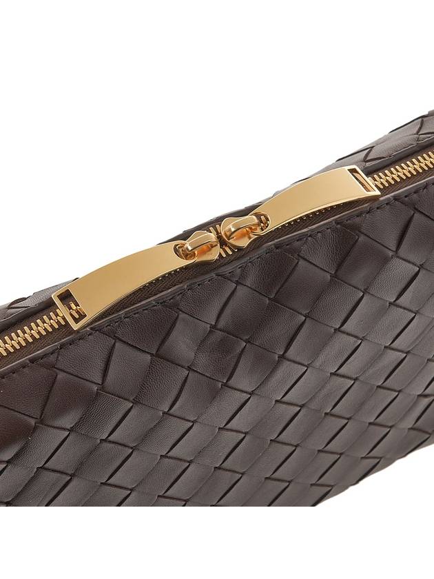 Bottega veneta Intrecciato Leather Cross Bag Brown