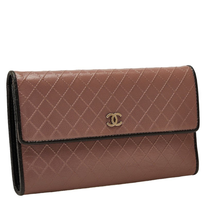 Top Quality Chanel Top Quality Chanel Long Wallet Leather Pink