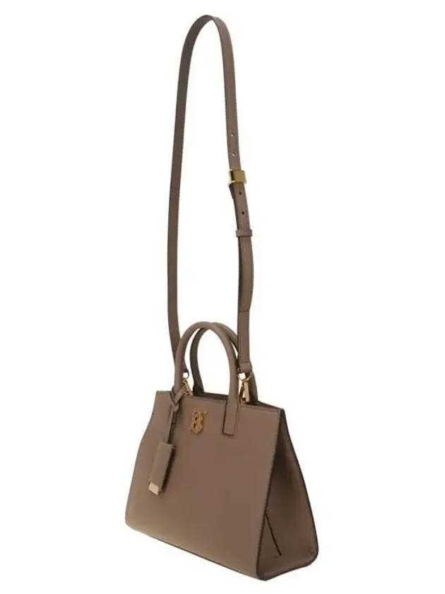 Burberry Mini Frances Tote Bag Light Saddle Brown