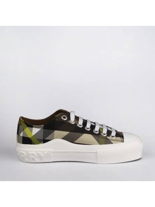 Top Quality Burberry ExaGGerated Check Cotton Low Top Sneakers