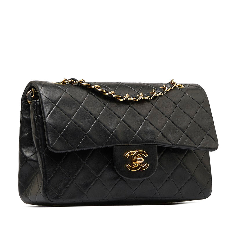 Top Quality Chanel Mattress 23 Double Flat Gold  Chain houlder Bag Black  S  Chanel