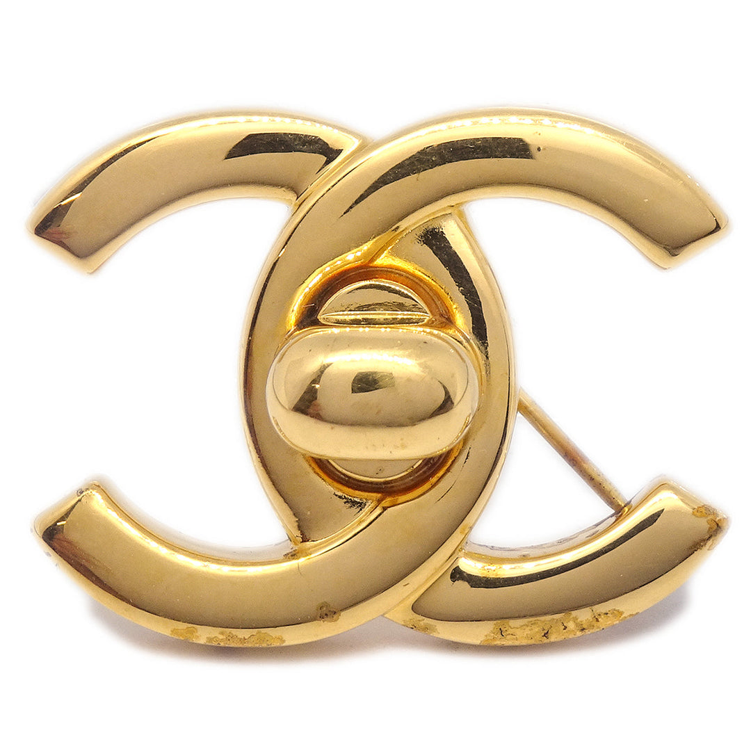 Top Quality Chanel CC Charm Brooch Pin Corsage Gold 96A