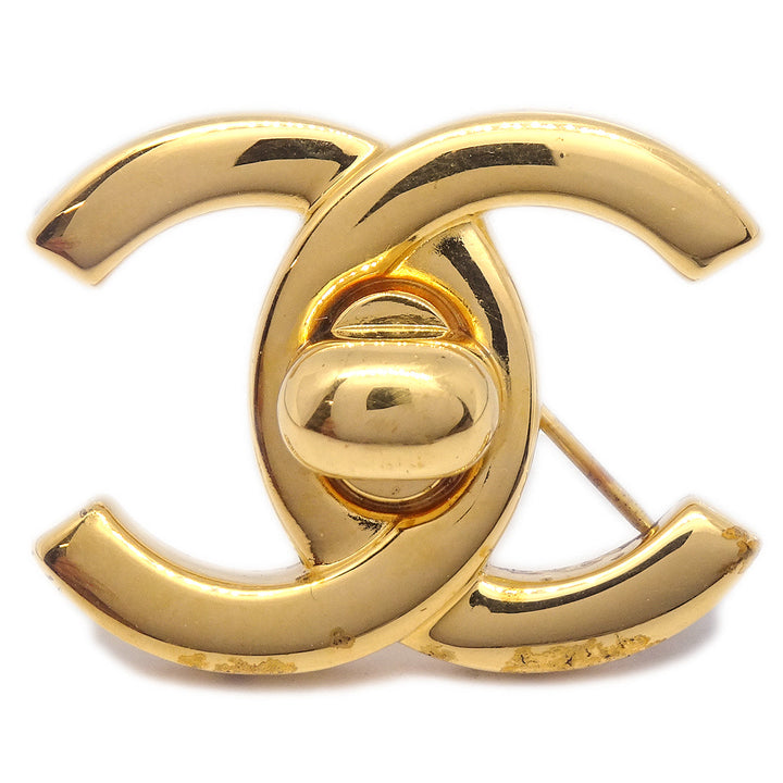 Top Quality Chanel CC Charm Brooch Pin Corsage Gold 96A