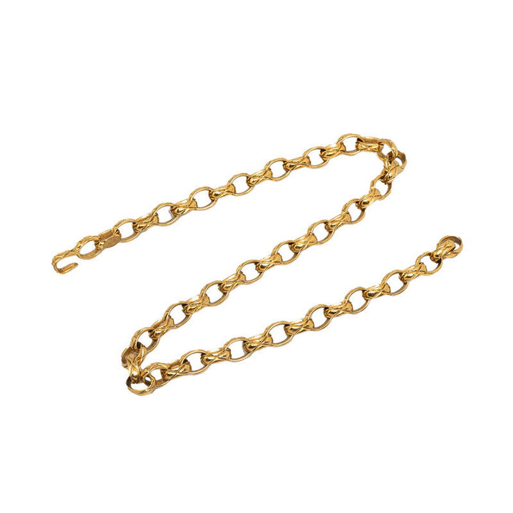 Top Quality Chanel Vintage Mattress Chain Belt Gold Mackie  Top Quality Chanel Luxury