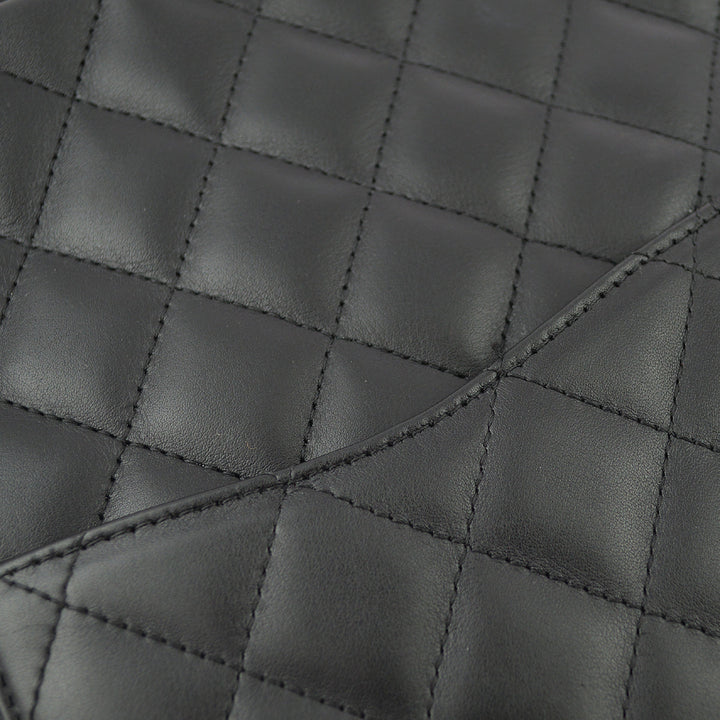 Top Quality Chanel Black Calfskin Cambon Ligne Shoulder Bag