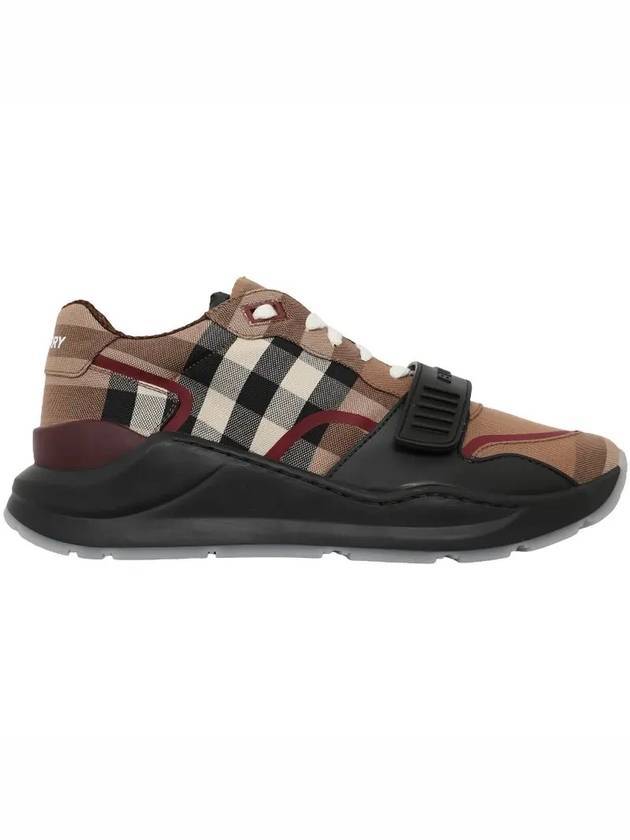 Burberry Ramsey Check Cotton Low Top Sneakers Brown