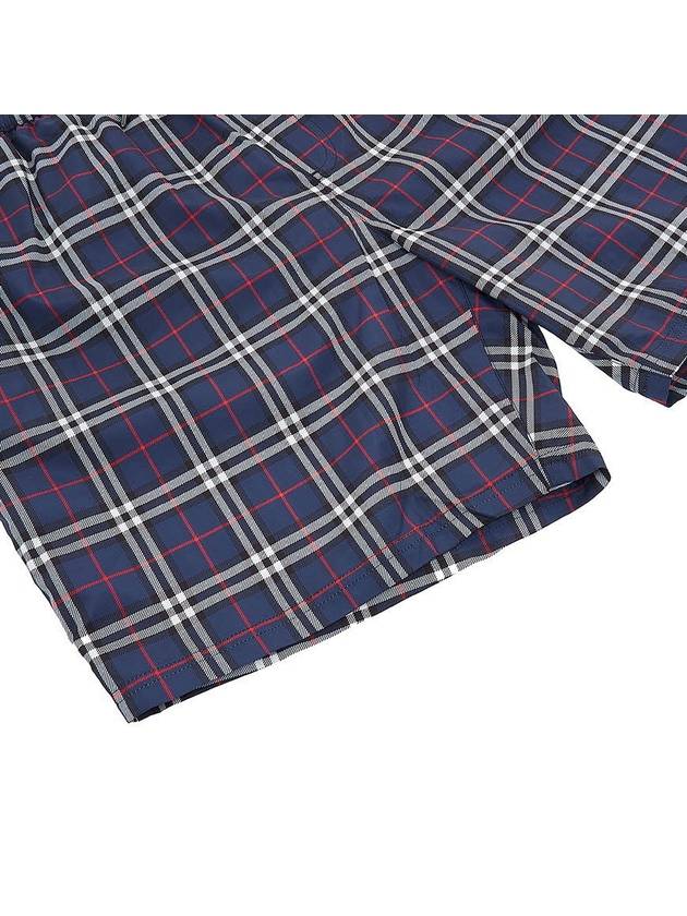 Burberry Check Swim Shorts Navy