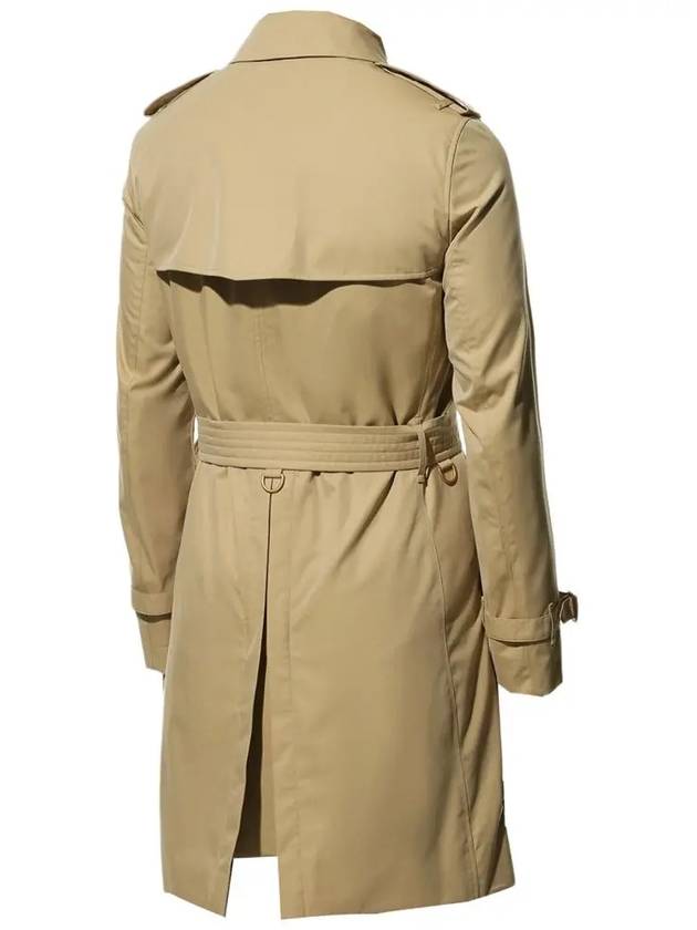 Burberry Men's Heritage Chelsea Midi Trench Coat Beige
