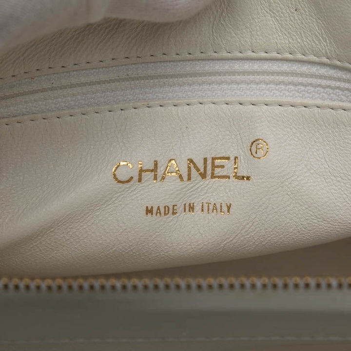 Top Quality Chanel Top Quality Chanel MATRESSE HANDBACK RAMSKIN WHITE LADY'S HANDBACK