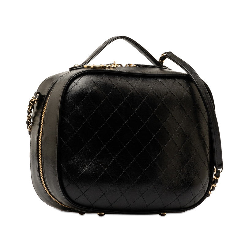 Top Quality Chanel Bicolore Chain Handbag Black G Leather  Chanel