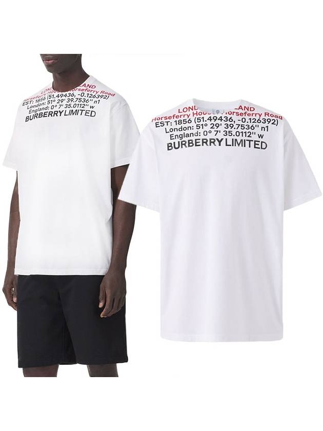 Burberry Location Short Sleeve T-Shirt White