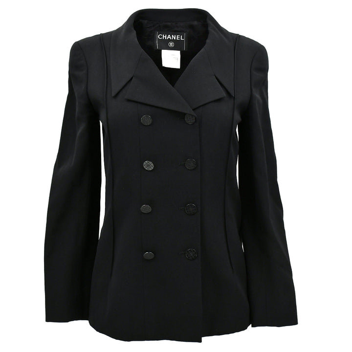 Top Quality Chanel Single Breasted Jacket Black