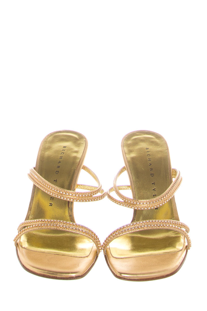 Richard Tyler Gold Heels SZ 6