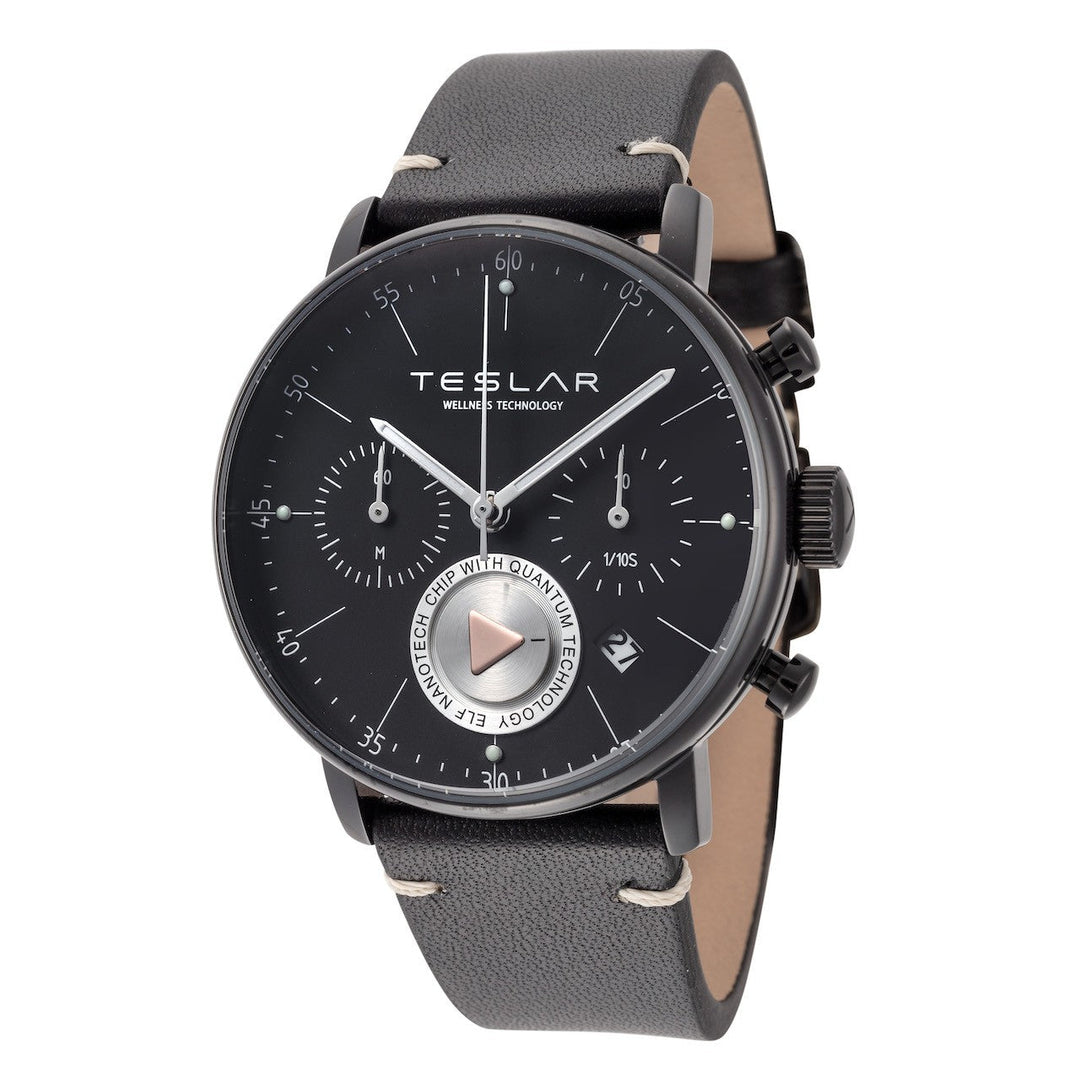 Teslar Men's Re-Balance T-6 42mm Quartz Chronograph Watch