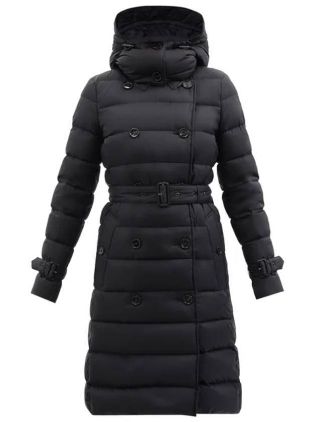 Burberry WoMen's Detachable Belted Long Padding Black