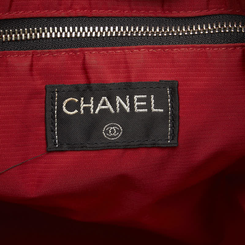 Top Quality Chanel  Travel Line Handbag Tote Bag Black Nylon Canvas  Chanel