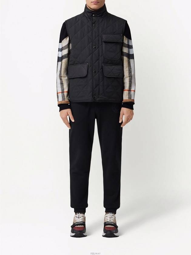 Burberry Diamond Quilted Thermoregulated Vest Black