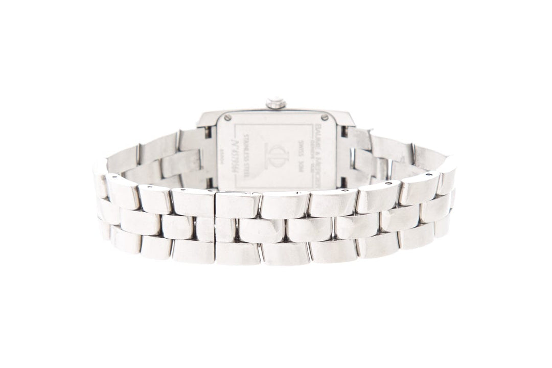 Baume & Mercier "Hampton Hills" Mother of Pearl &  Diamond Stainless Steel Watch