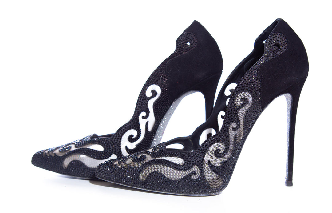 Rene Caovilla Black Heels SZ 37