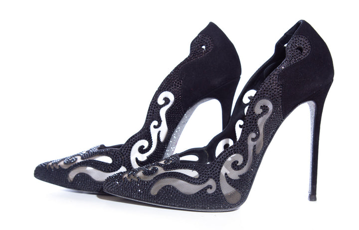 Rene Caovilla Black Heels SZ 37