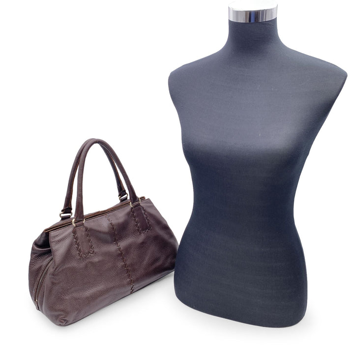 Bottega veneta Brown Leather Intrecciato Detail Tote Bag Handbag