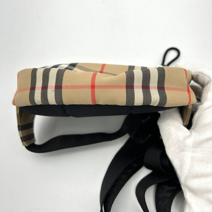 Burberry Nylon Vintage Check Small Cannon Bum Bag Archive Beige LA31345
