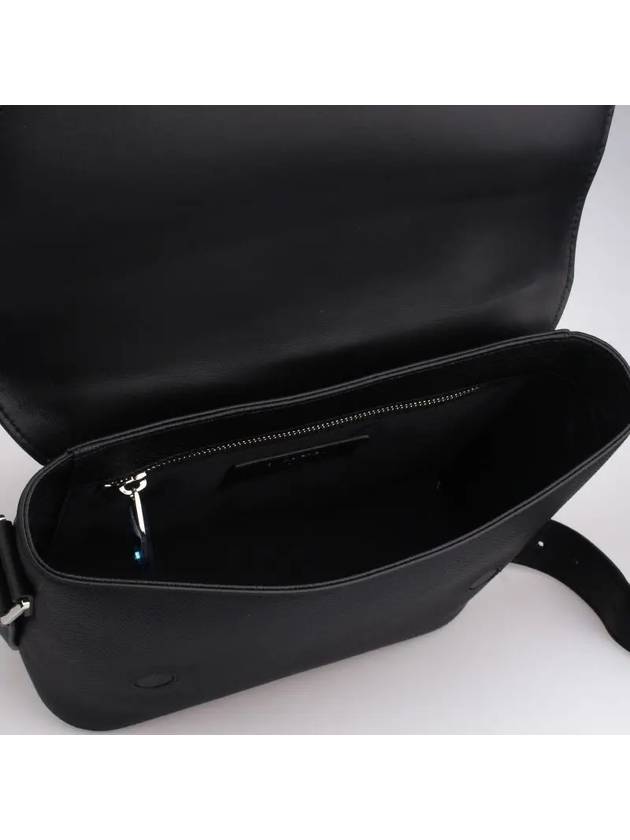 Burberry Small Leather Messenger Bag Black