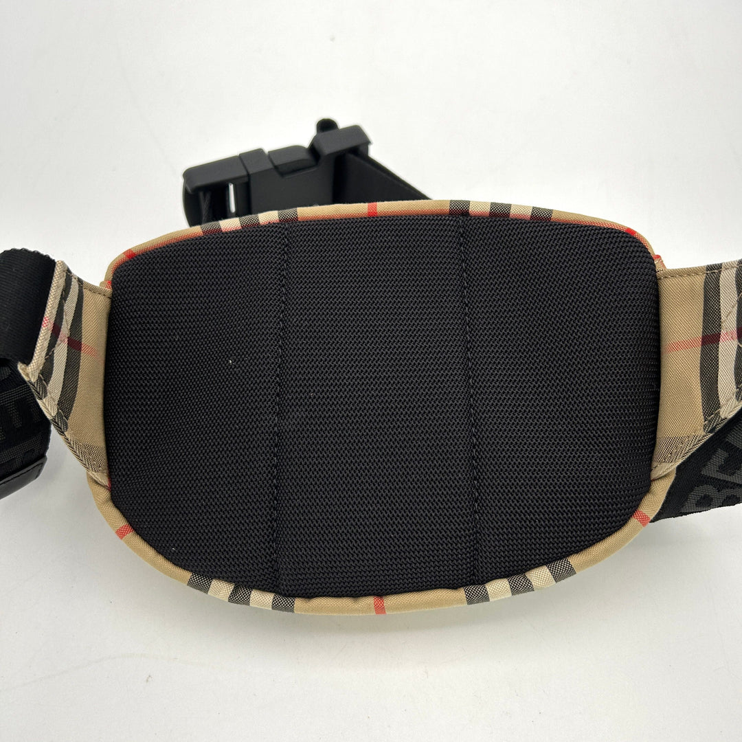 Burberry Nylon Vintage Check Small Cannon Bum Bag Archive Beige LA31345