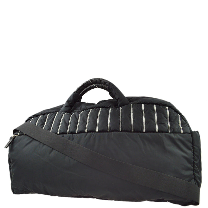 Top Quality Chanel Black Nylon Sport Line Duffle Gym Bag