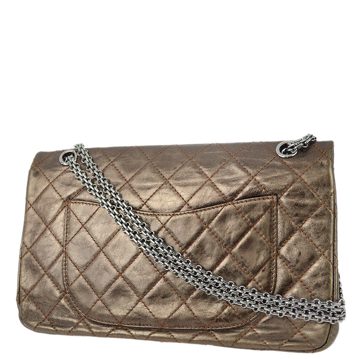 Top Quality Chanel Brown Lambskin 2.55 Classic Double Flap Shoulder Bag