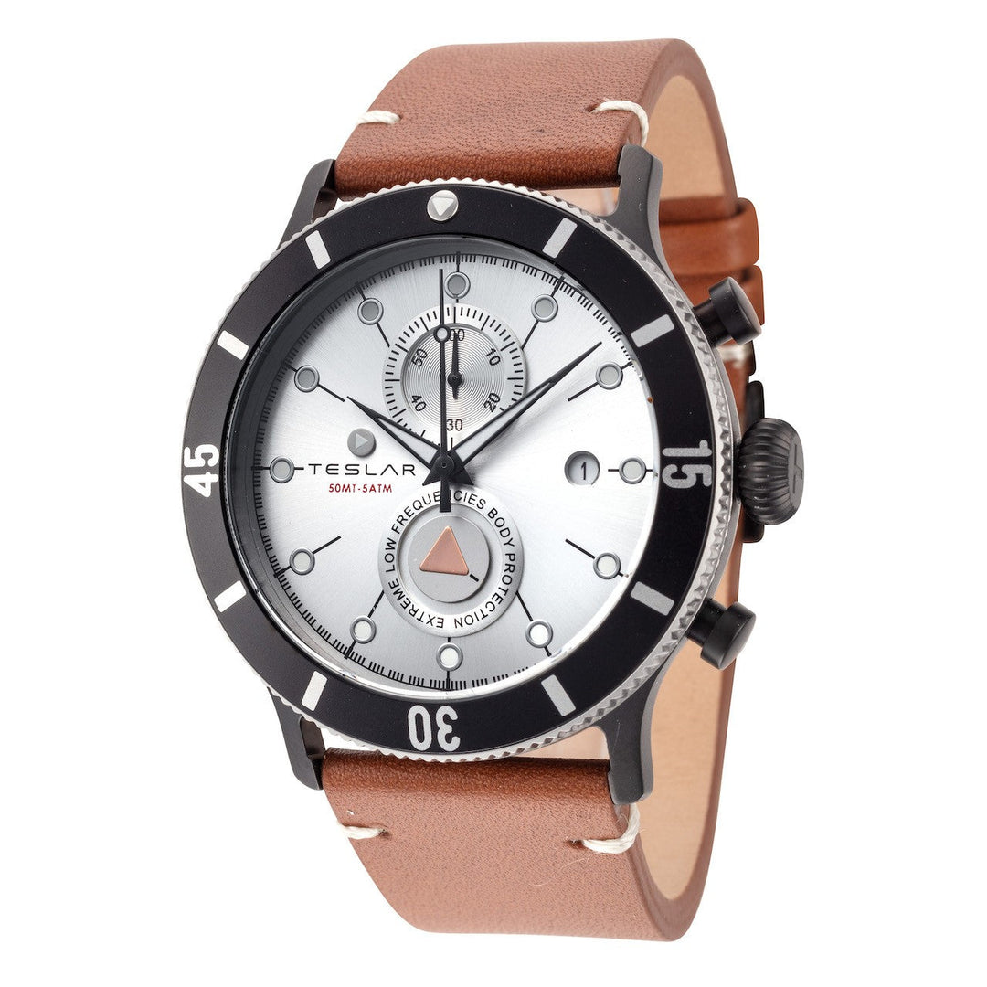 Teslar Men's Re-Balance T-10 44mm Quartz Chronograph Watch