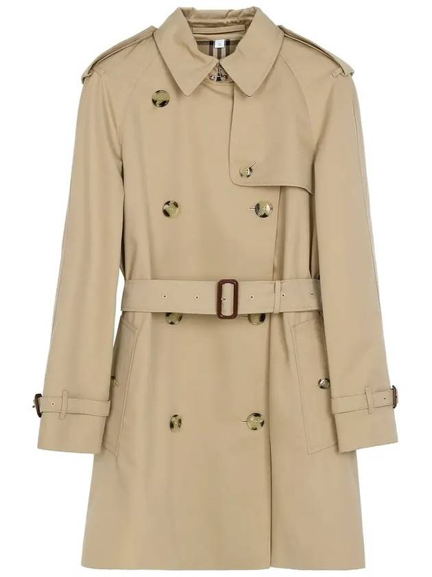 Burberry Short Gabardine Trench Coat Honey