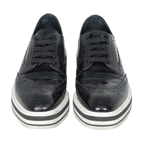 Prada Platform Leather Oxfords