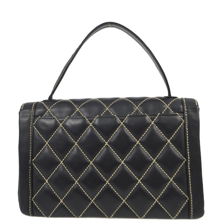 Top Quality Chanel 2004-2005 * Wild Stitch Handbag White Calfskin