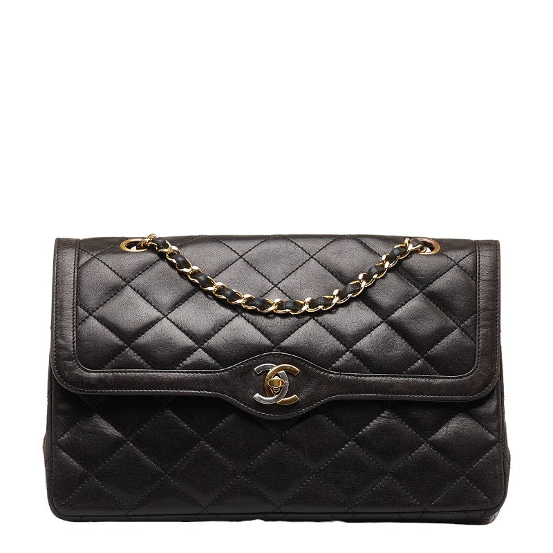Top Quality Chanel Matrasse Double Flap  Limited Handbag Chain Shoulder Bags Black  S  CHANEL