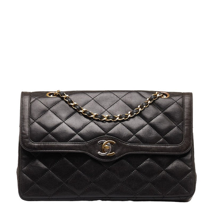 Top Quality Chanel Matrasse Double Flap  Limited Handbag Chain Shoulder Bags Black  S  CHANEL