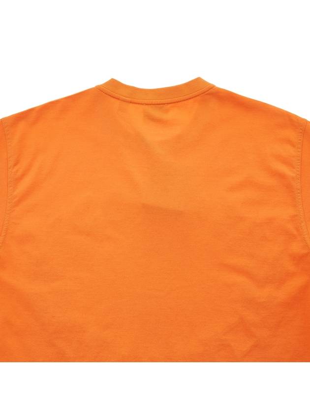 Burberry Embroidered Logo Short Sleeve T-Shirt Orange