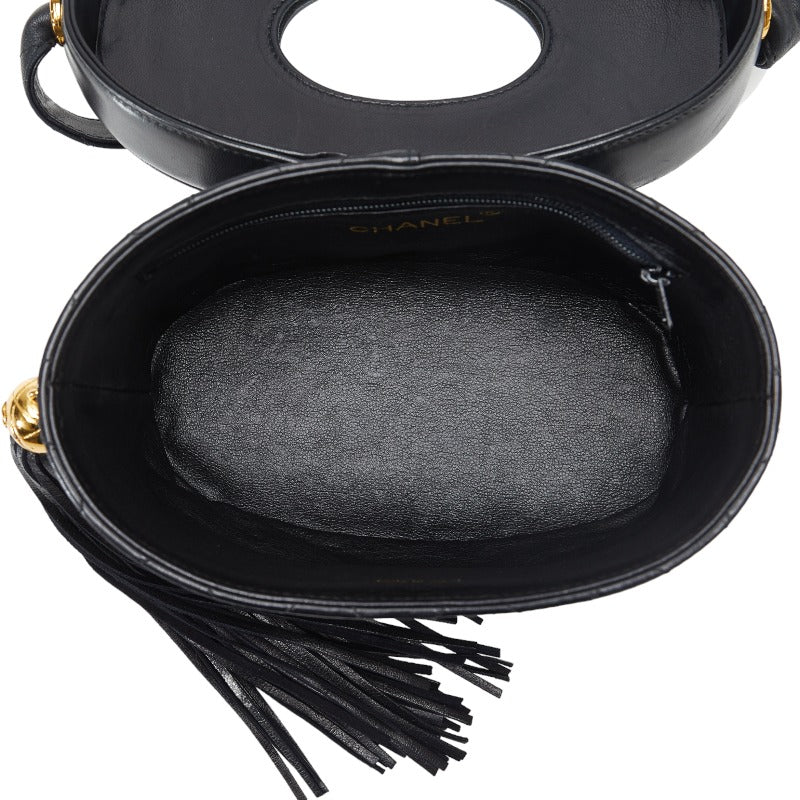 Top Quality Chanel Cocomark Tassel winged Shoulder Bag Black Leather  Chanel