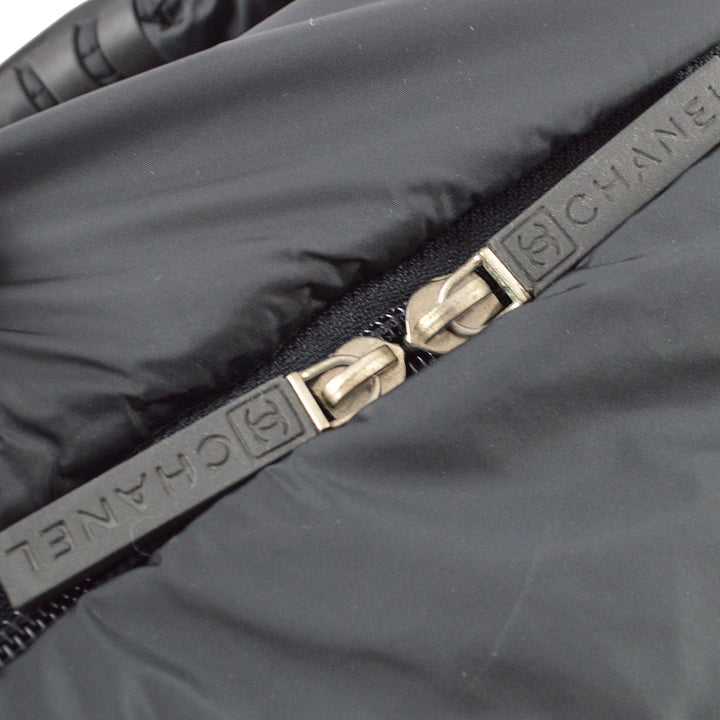 Top Quality Chanel Black Nylon Sport Line Duffle Gym Bag