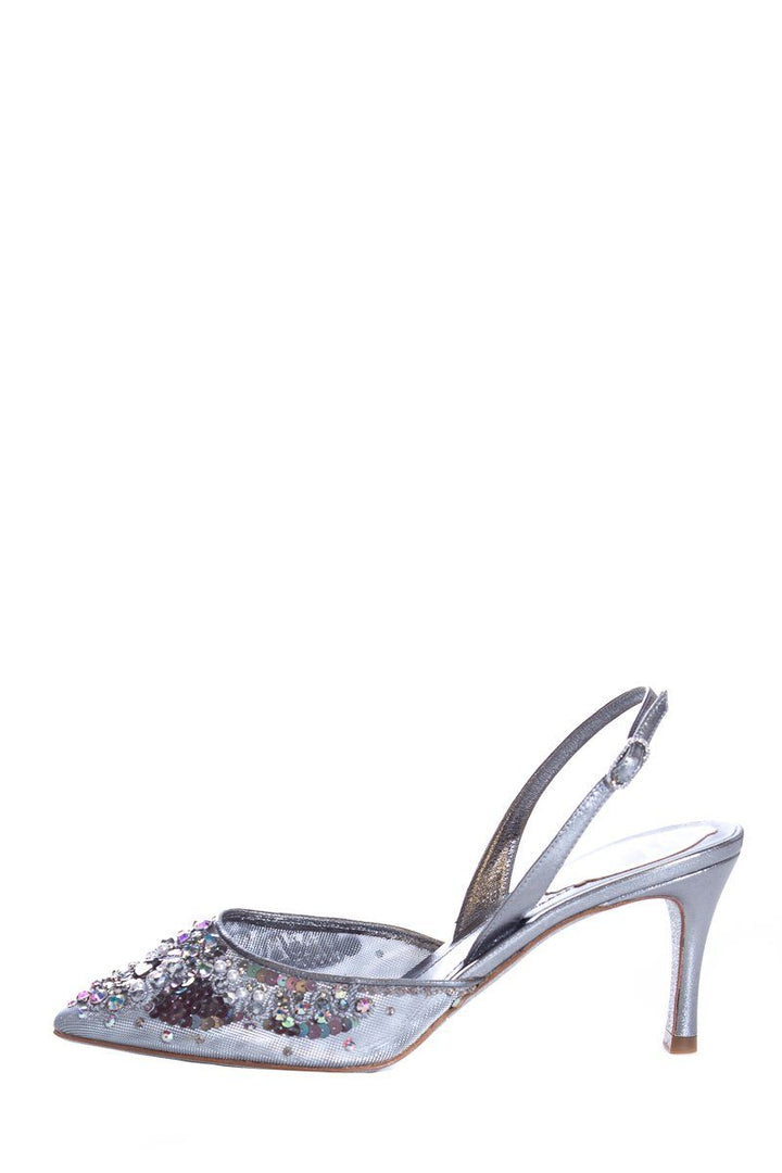Rene Caovilla Silver Slingbacks SZ 37