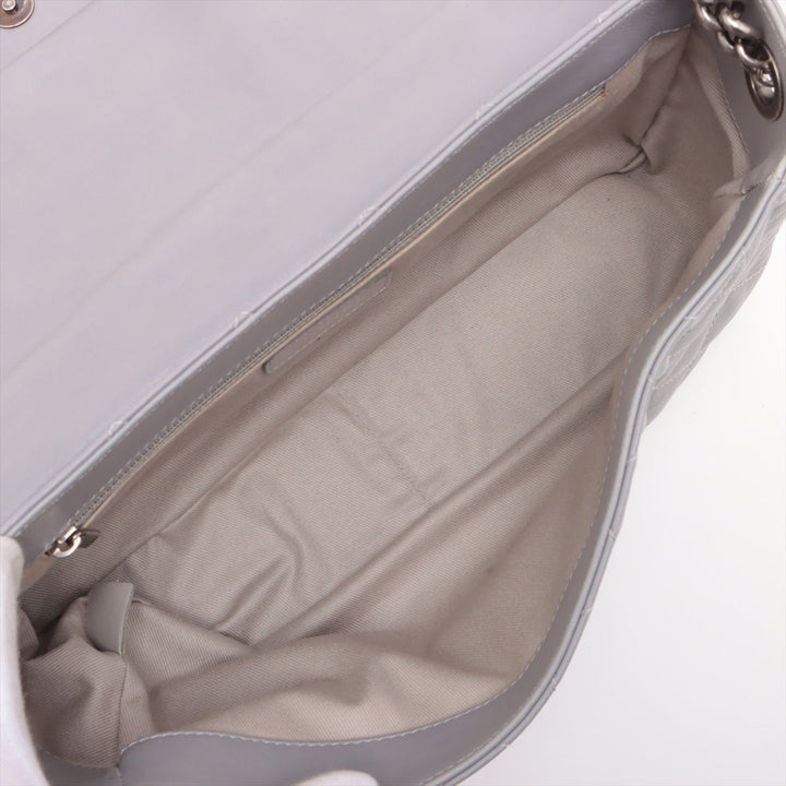 Top Quality Chanel Matrasse  Chain Shoulder Bag Grey x Brown Gummetal G