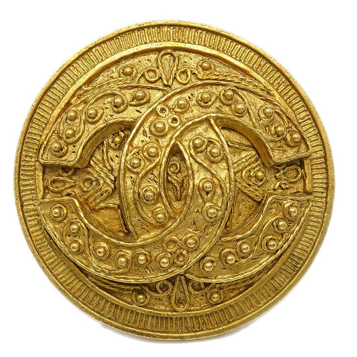 Top Quality Chanel 1994 Filigree Brooch Pin Gold