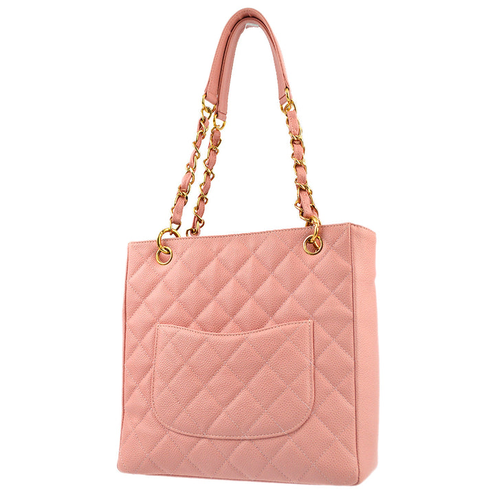Top Quality Chanel Pink Caviar Petite Shopping Tote PST Tote Bag