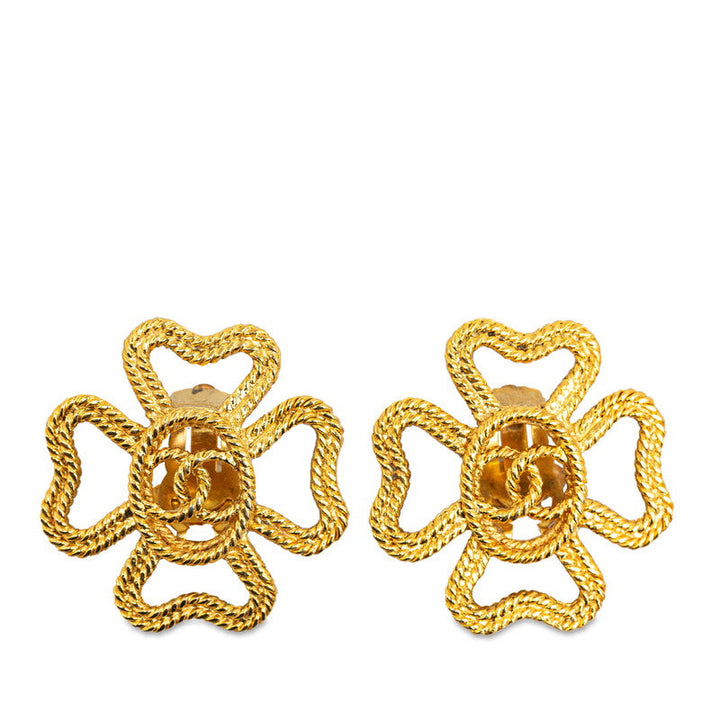 Top Quality Chanel Coco Clover Motif Earring G   Chanel