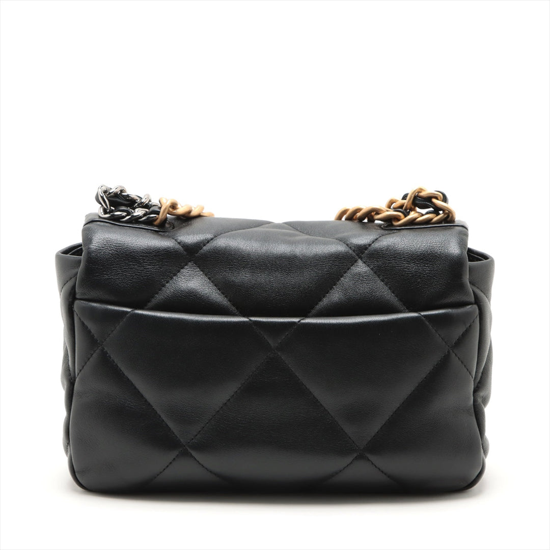 Top Quality Chanel 19  Chain Shoulder Bag Black Gold  AS1160